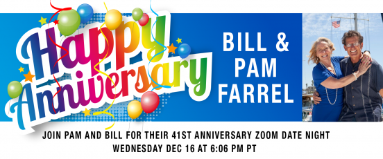 Bill And Pam’s 41st Anniversary Zoom!